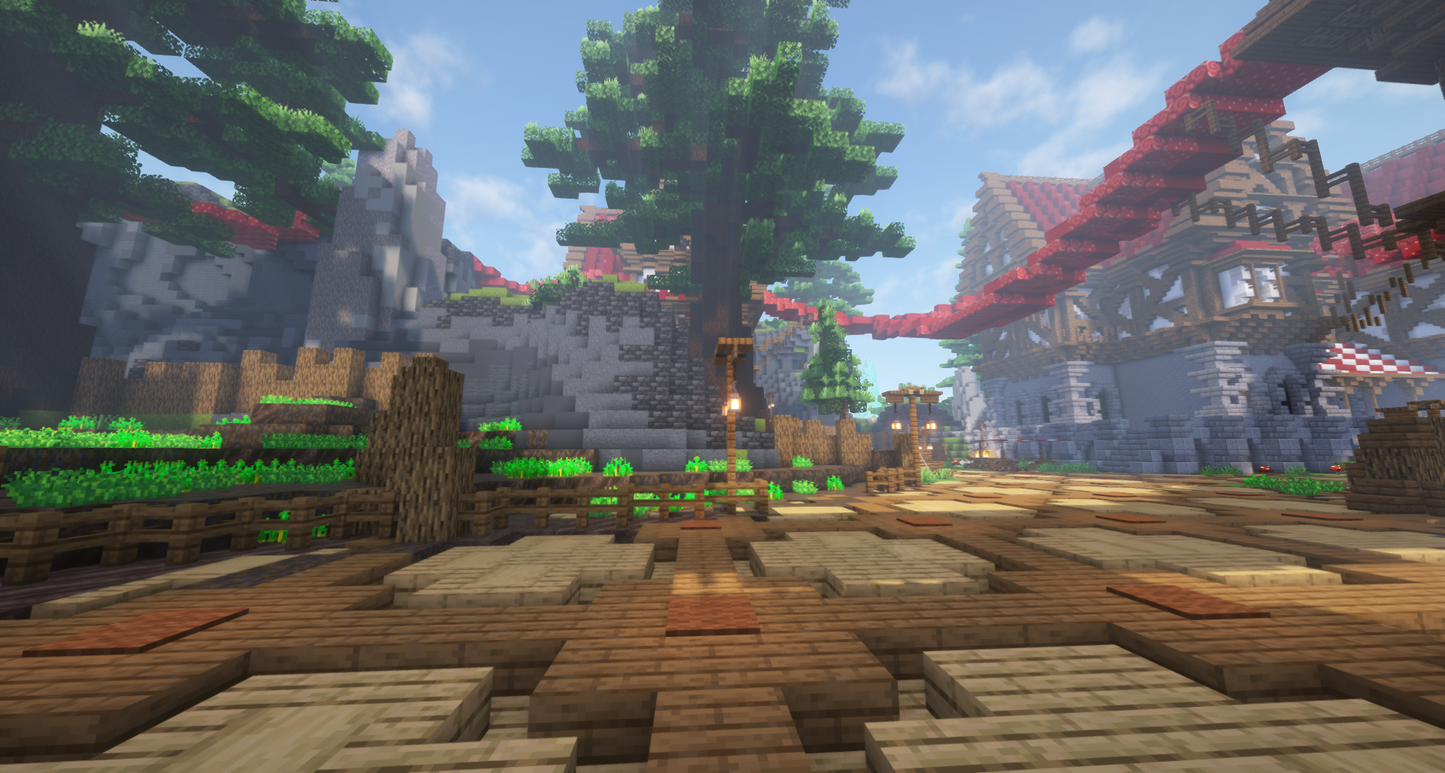 Red Medieval Island Castle + Village 451x451 Island