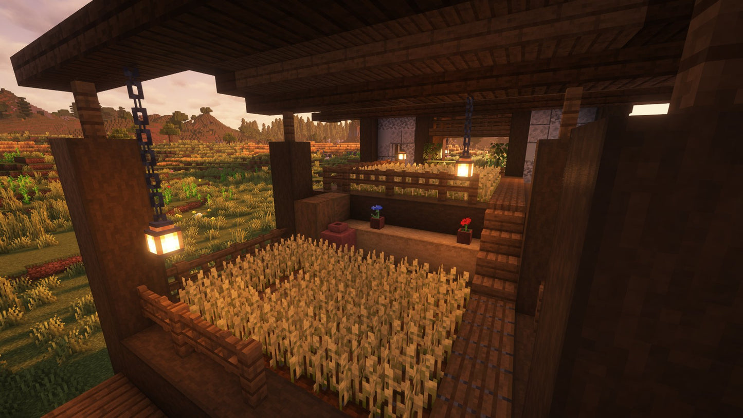 Rustic Farmhouse – Minecraft Schematic (.schem)