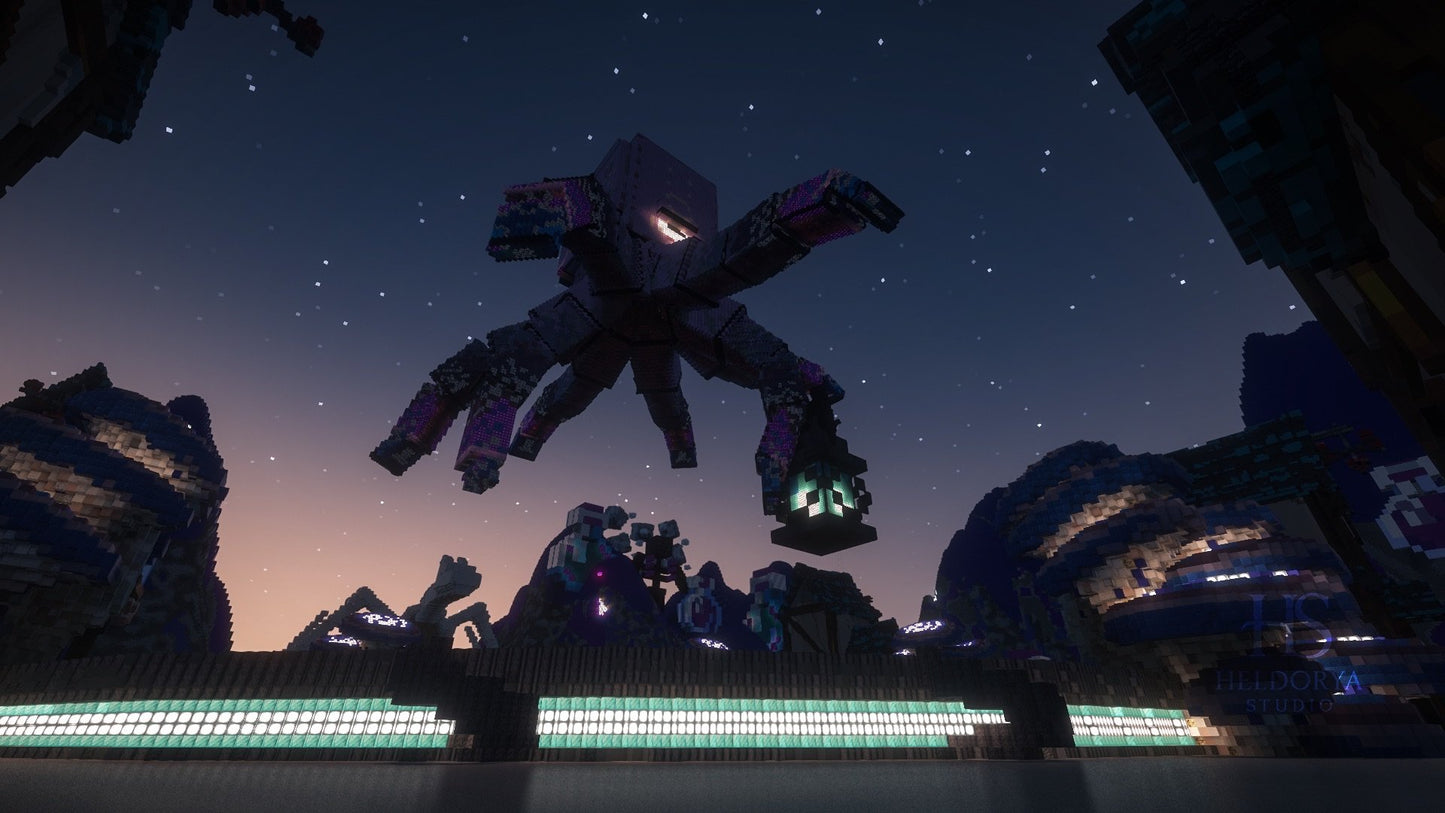 Giant Octopus Purple Monument Arena