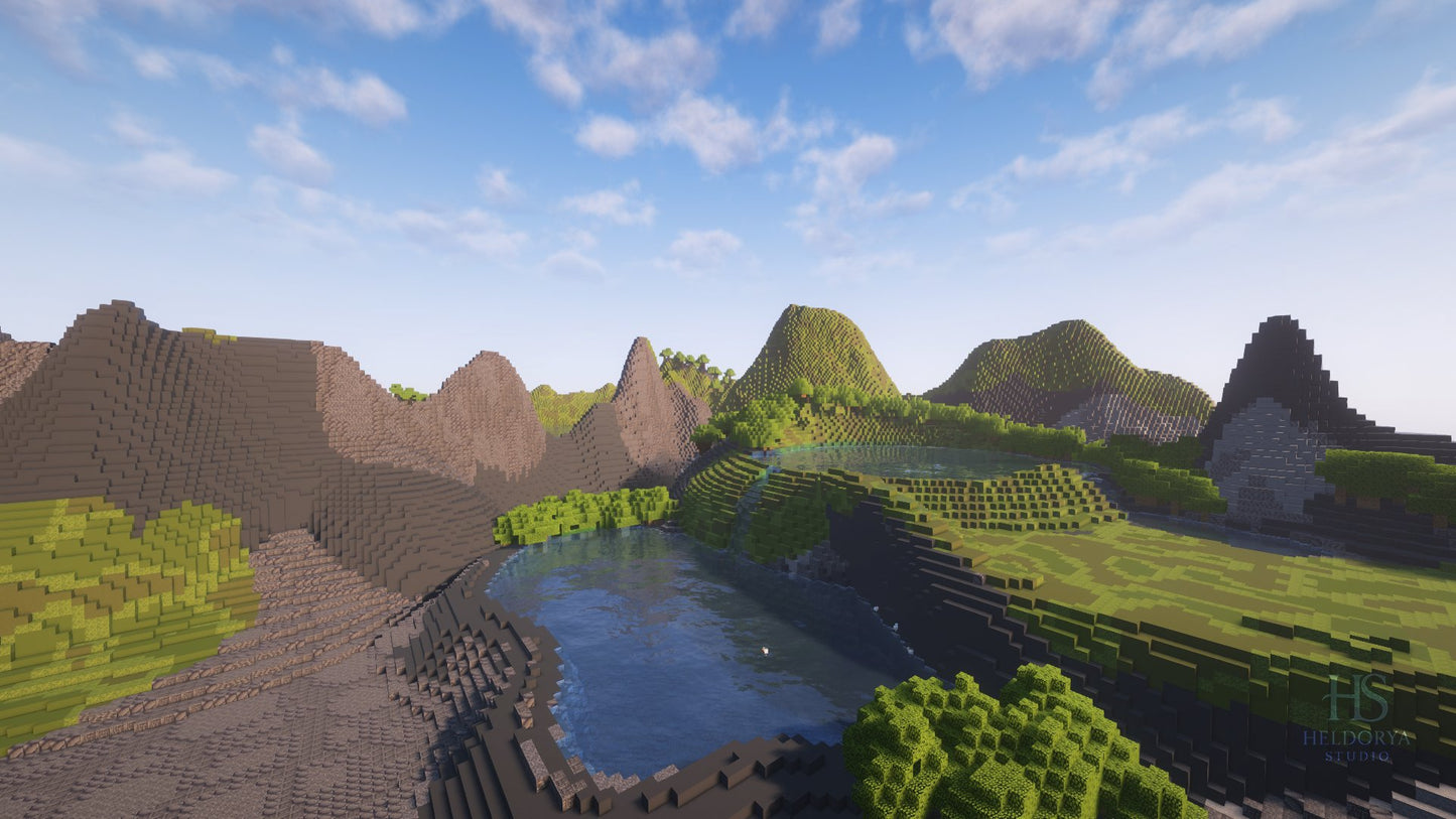 Azores Terrain Map - Realistic volcano Islands Biome CUSTOM