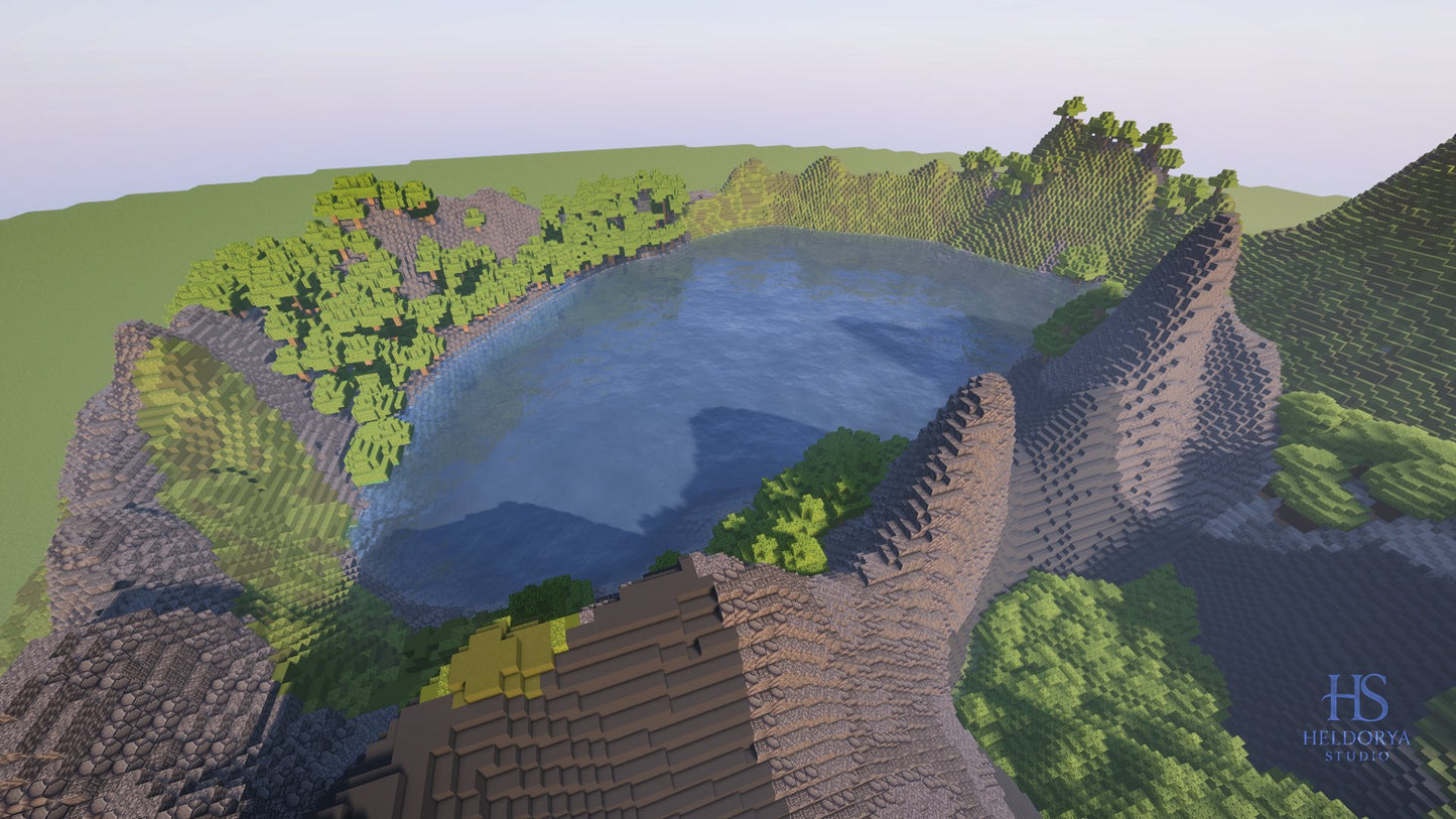 Azores Terrain Map - Realistic volcano Islands Biome CUSTOM