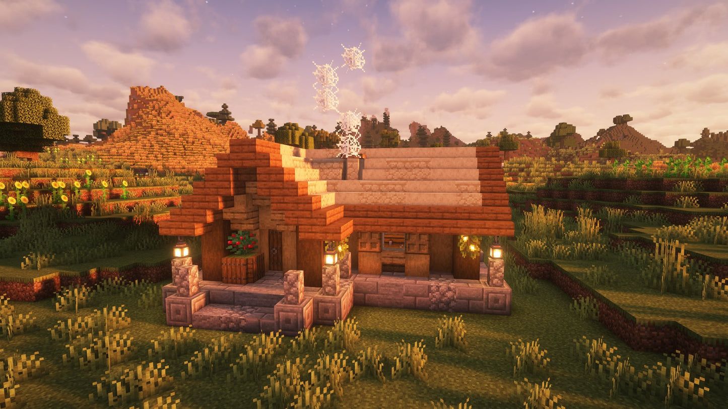 Small Starter Cottage – Minecraft Schematic (.schem)