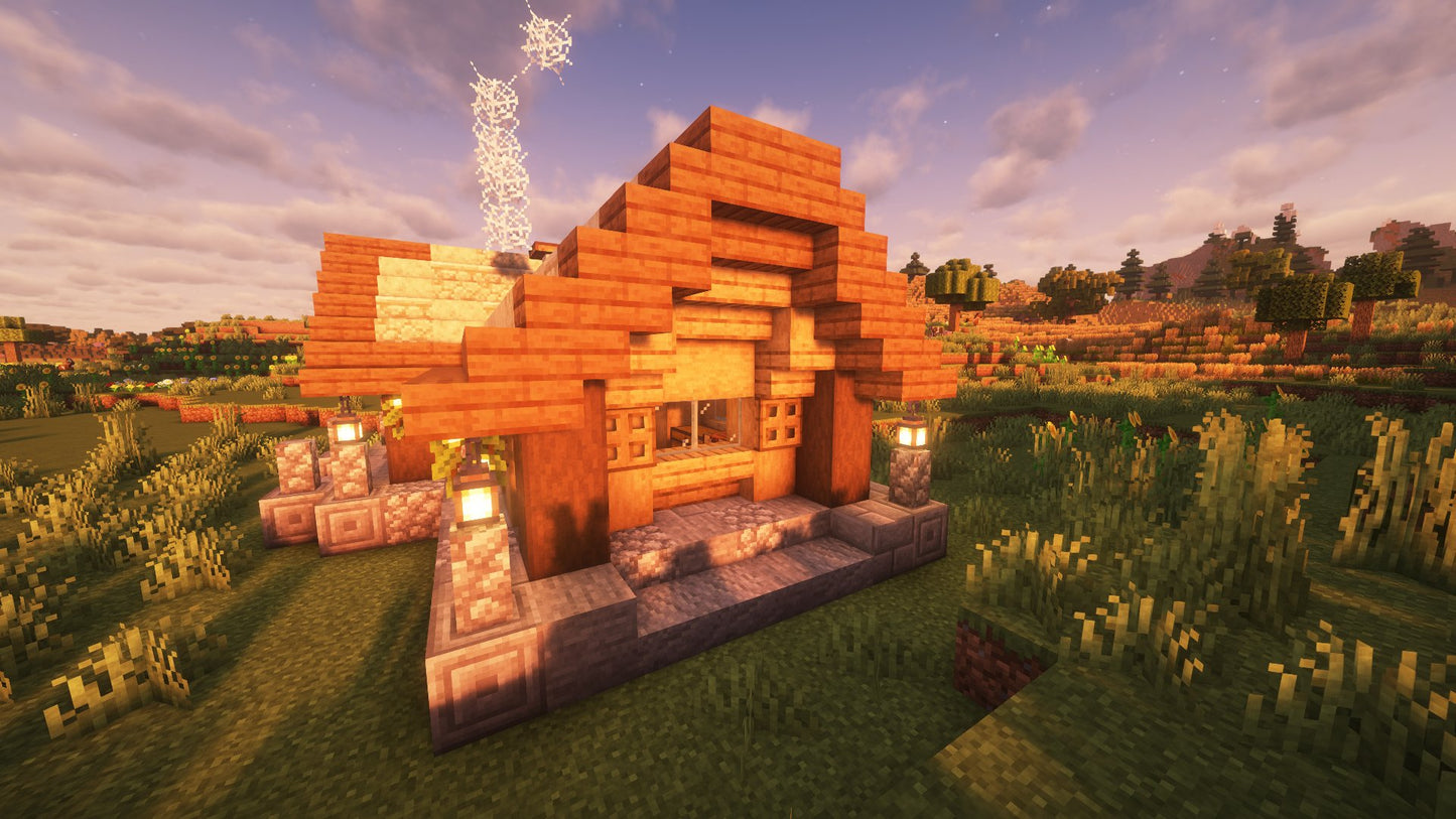 Small Starter Cottage – Minecraft Schematic (.schem)