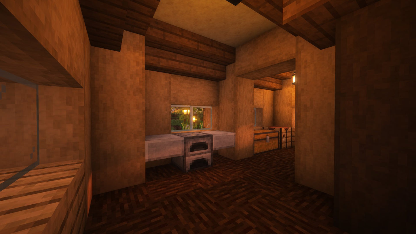 Small Starter Cottage – Minecraft Schematic (.schem)