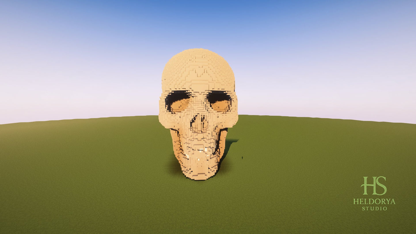Minecraft Giant 3D Skull