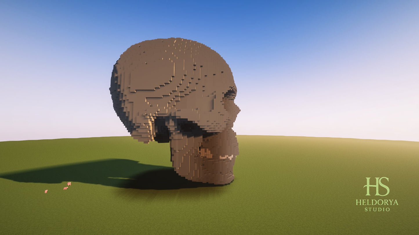 Minecraft Giant 3D Skull