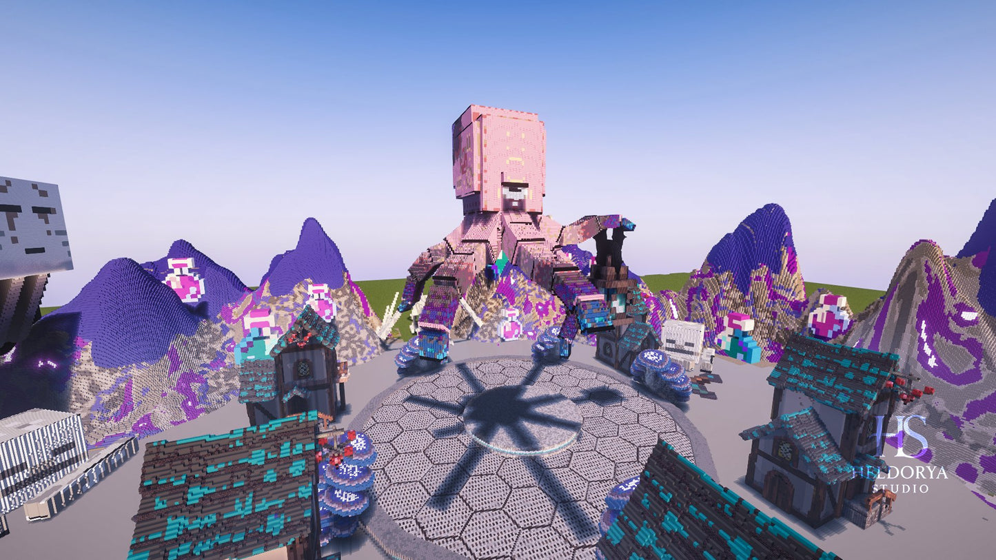 Giant Octopus Purple Monument Arena