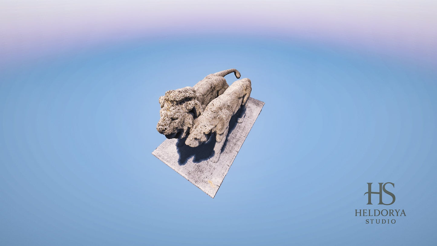 Lion and Lioness Realistic Statue | Sculpture