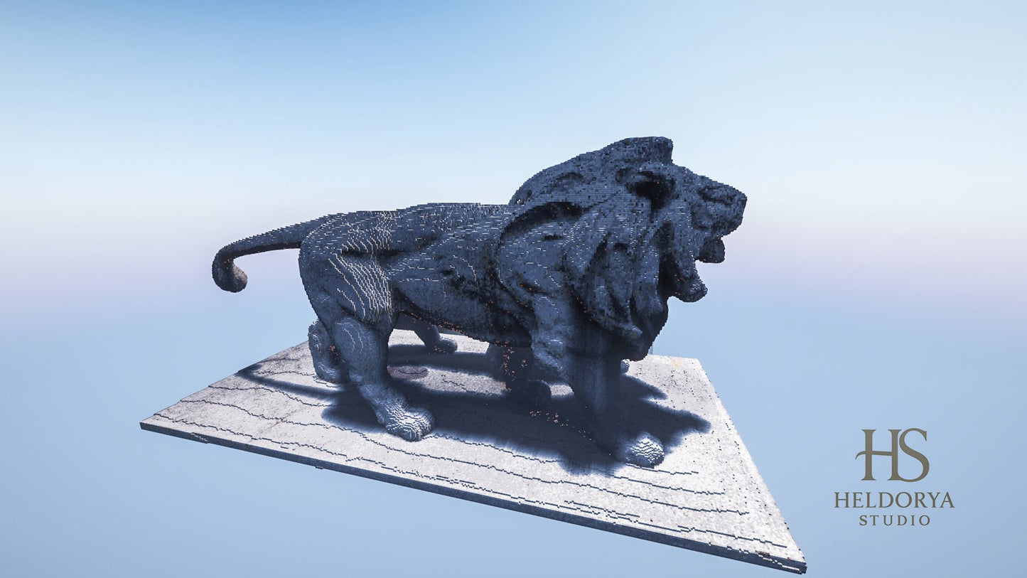 Lion and Lioness Realistic Statue | Sculpture