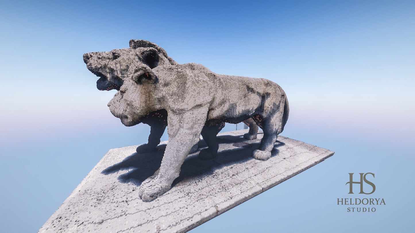 Lion and Lioness Realistic Statue | Sculpture
