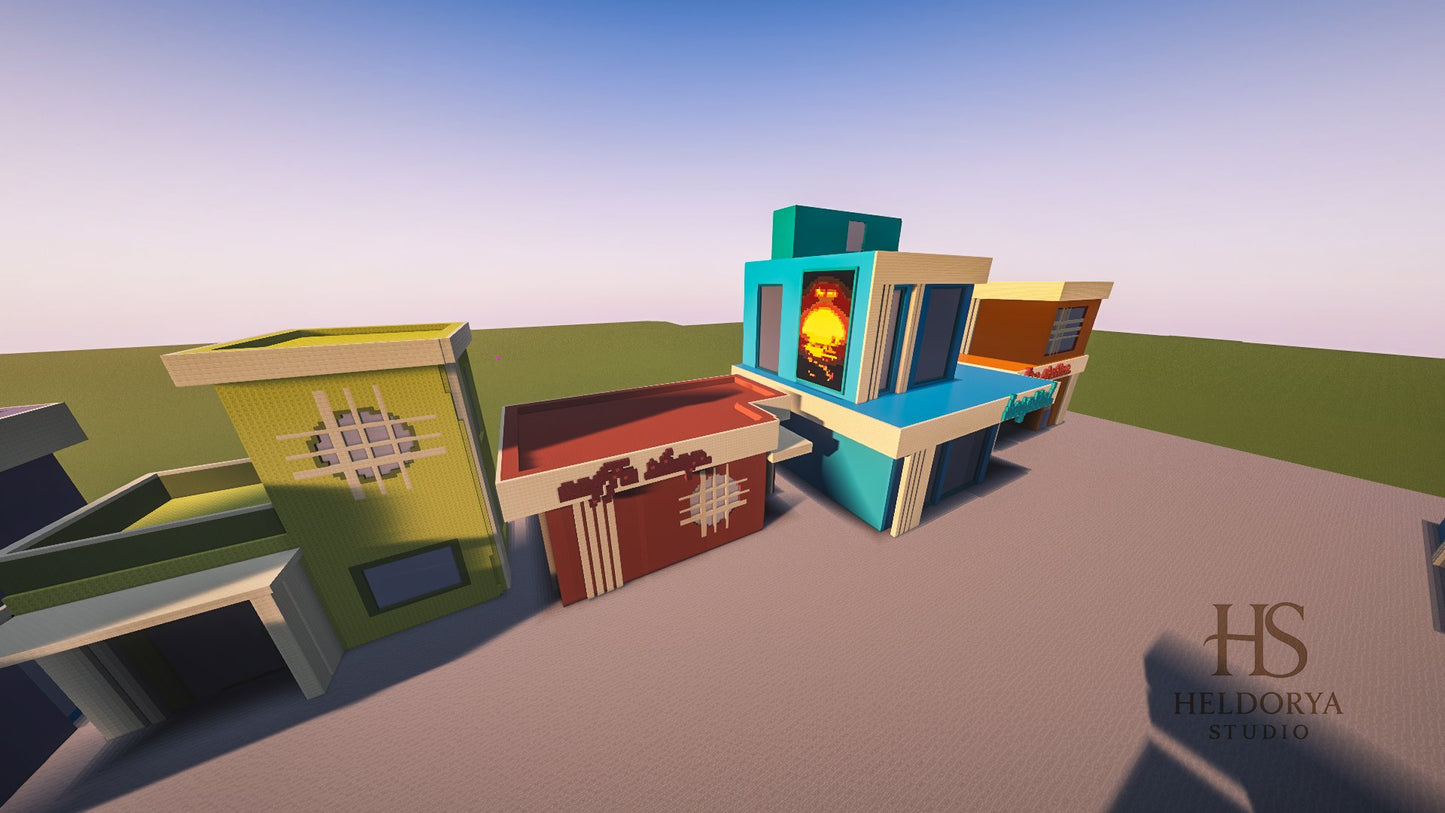 ASSET PACK Modern City - Map - VANILLA FRIENDLY Miami Vibes