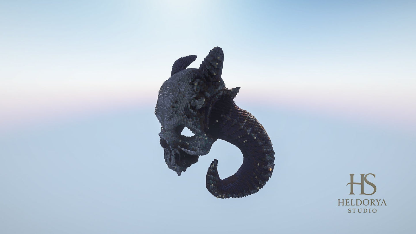 Demon Skull | Giant Realistic Statue | Gothic Monument | Dark Sculpture