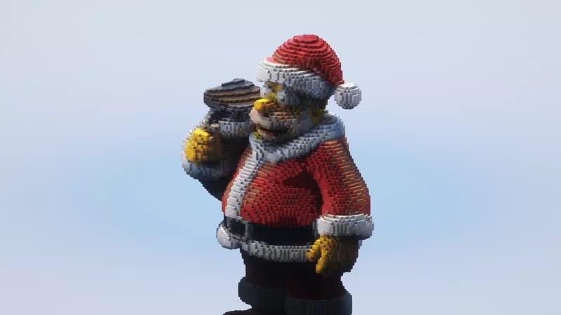 Santa Homer Simpson