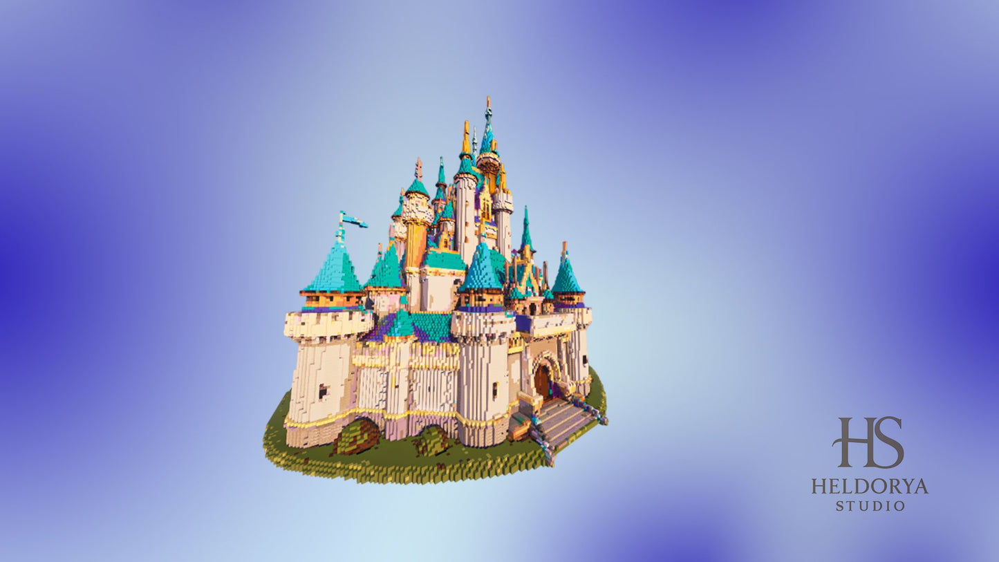 Beautiful Blue Castle - Fantasy