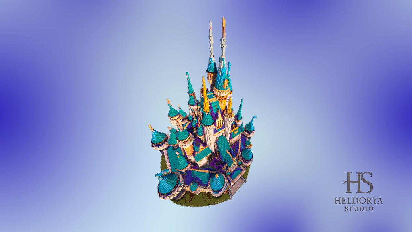 Beautiful Blue Castle - Fantasy