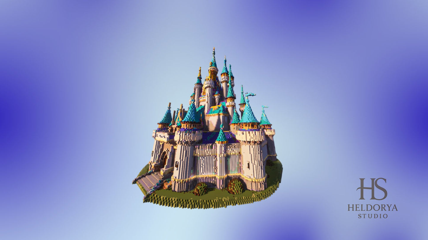 Beautiful Blue Castle - Fantasy
