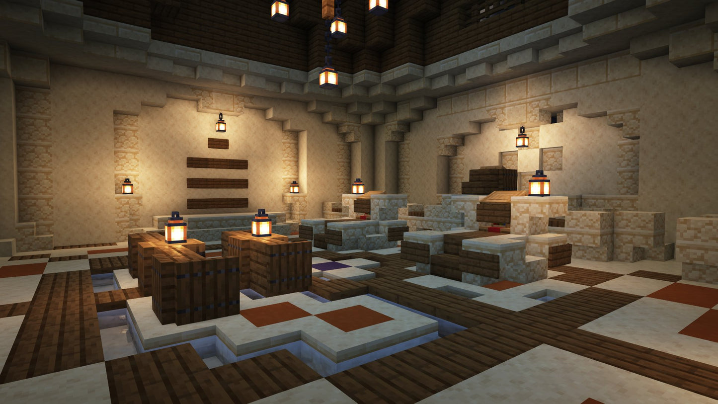 Minecraft desert castle temple (with interior!)