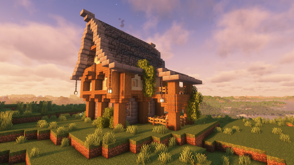 Medieval Fantasy House - With Veranda – Abfielder Premium Minecraft ...