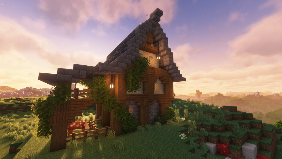 Medieval Fantasy House - With Veranda – Abfielder Premium Minecraft ...