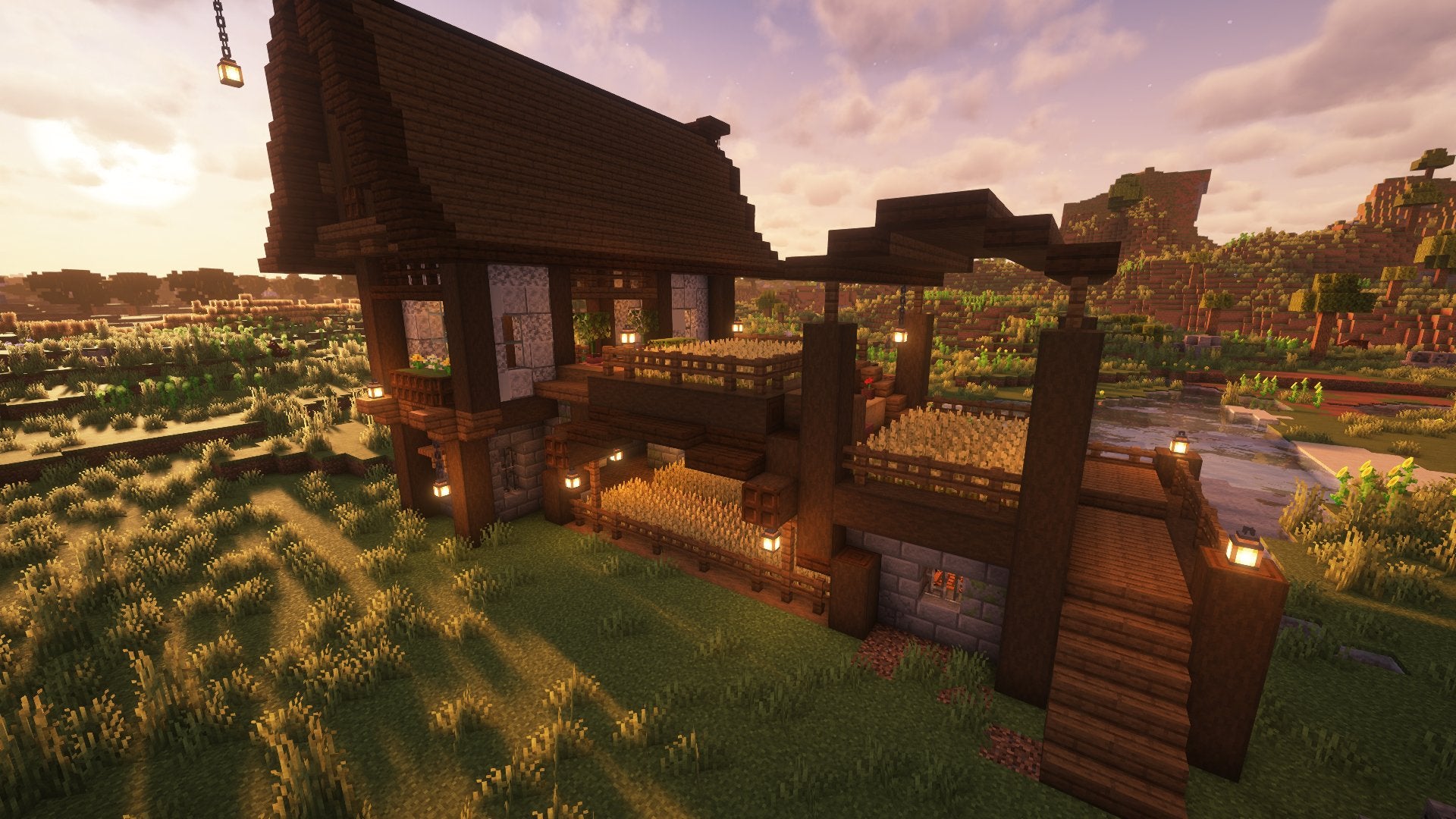 Rustic Farmhouse – Minecraft Schematic (.schem)