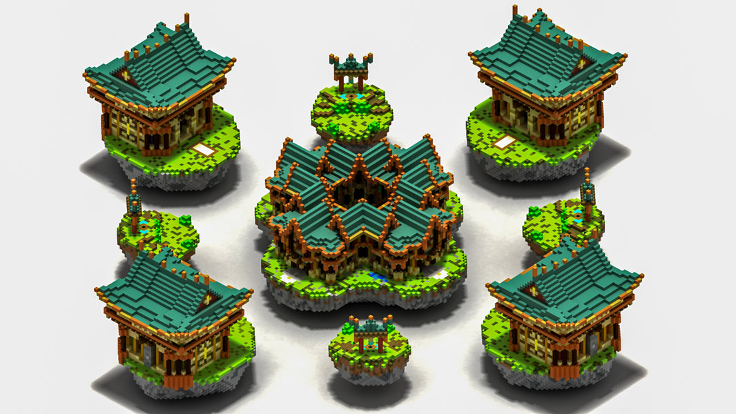 Asian Themed Spawn Area – Abfielder Premium Minecraft Downloads