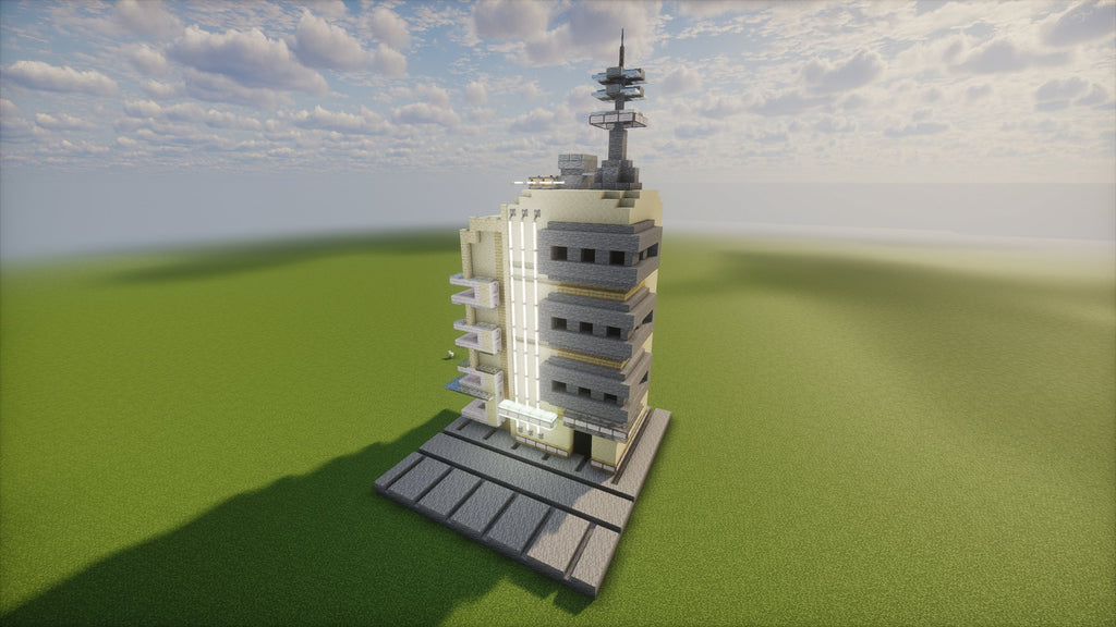 Sci-Fi Atompunk Corner Building