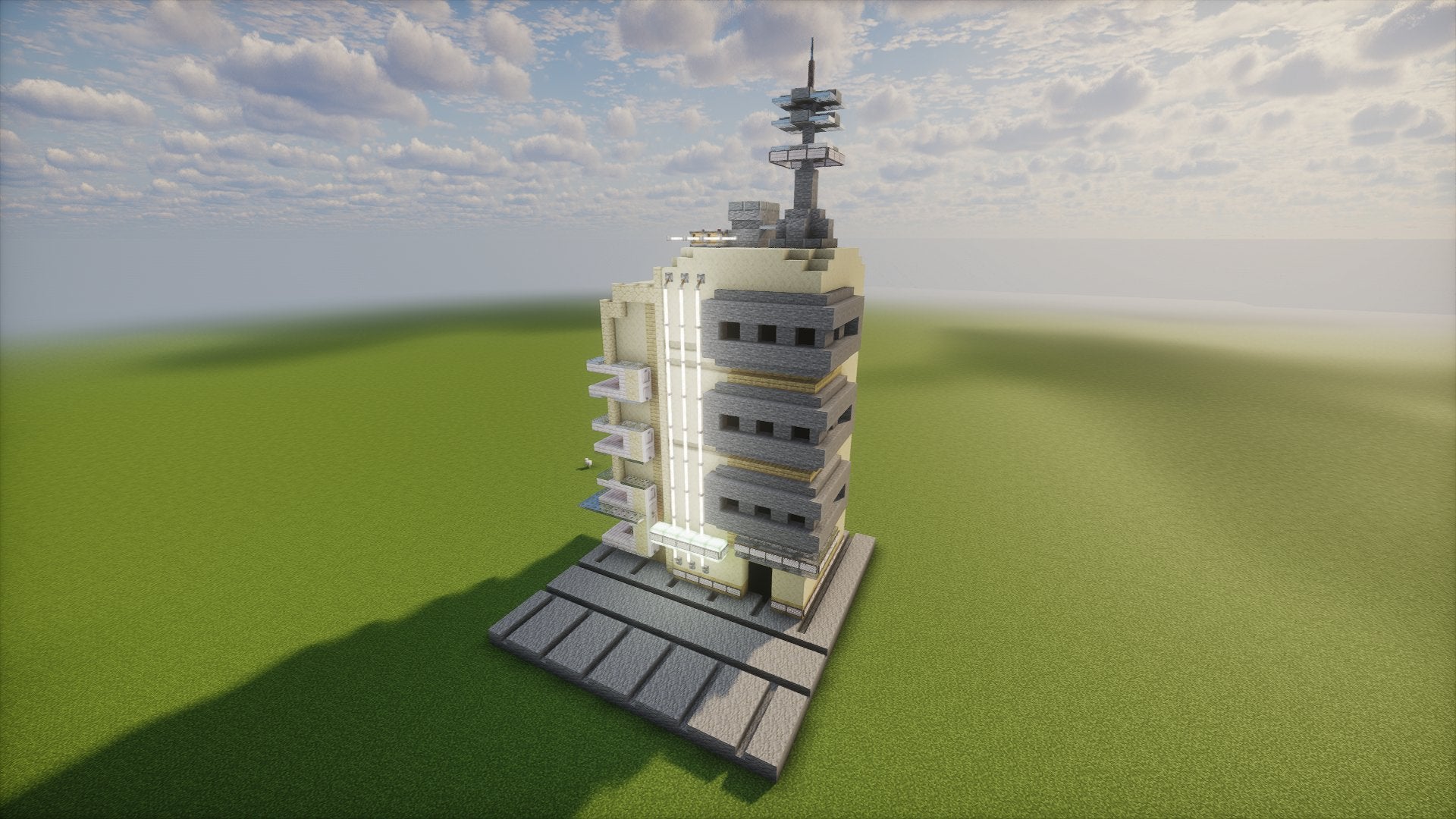 Sci-Fi Atompunk Corner Building