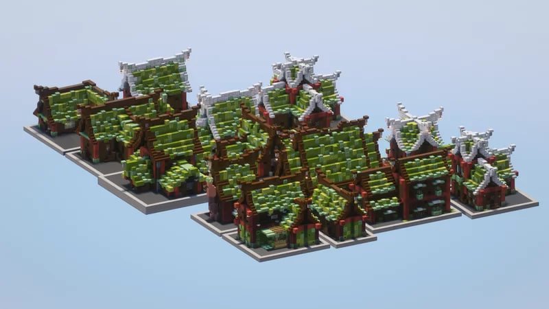Christmas Medieval Houses