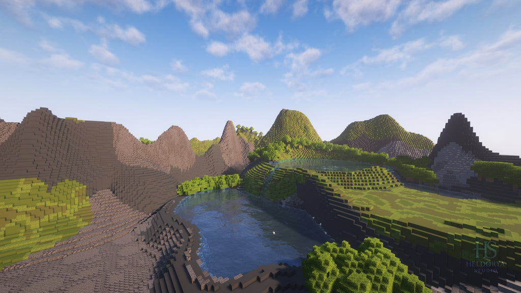 Azores Terrain Map - Realistic volcano Islands Biome CUSTOM