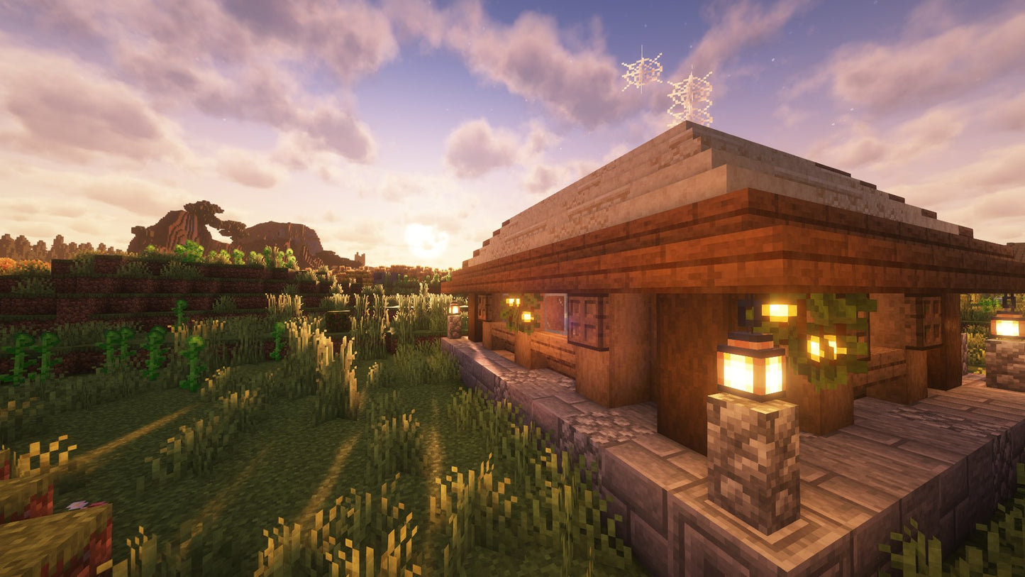 Small Starter Cottage – Minecraft Schematic (.schem)