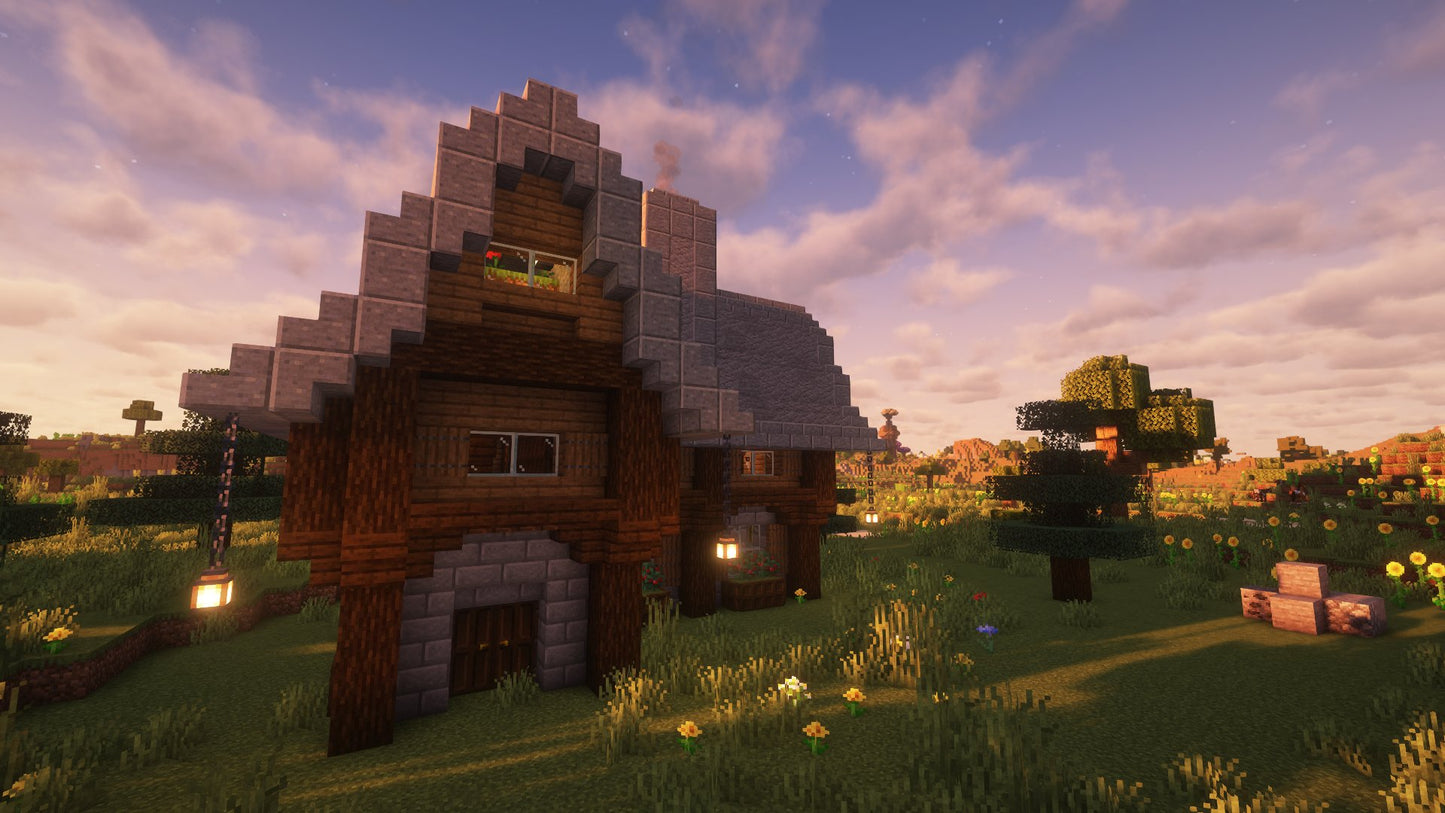 Large Survival House – Minecraft Schematic (.schem)