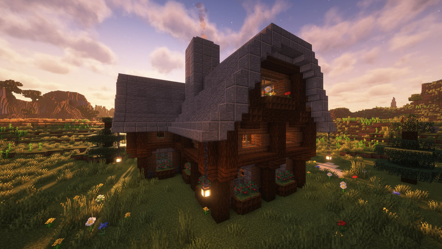 Large Survival House – Minecraft Schematic (.schem)