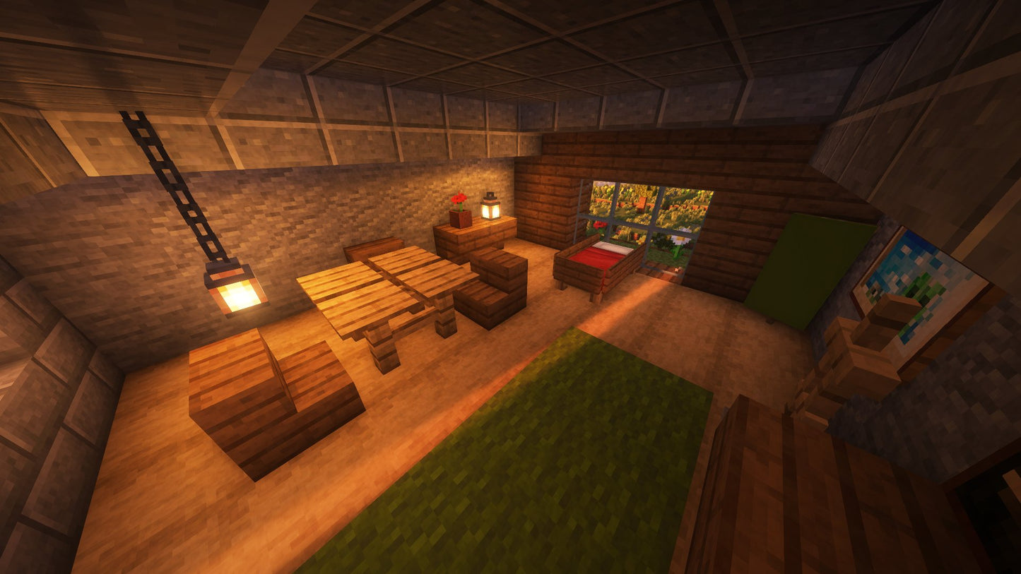 Large Survival House – Minecraft Schematic (.schem)