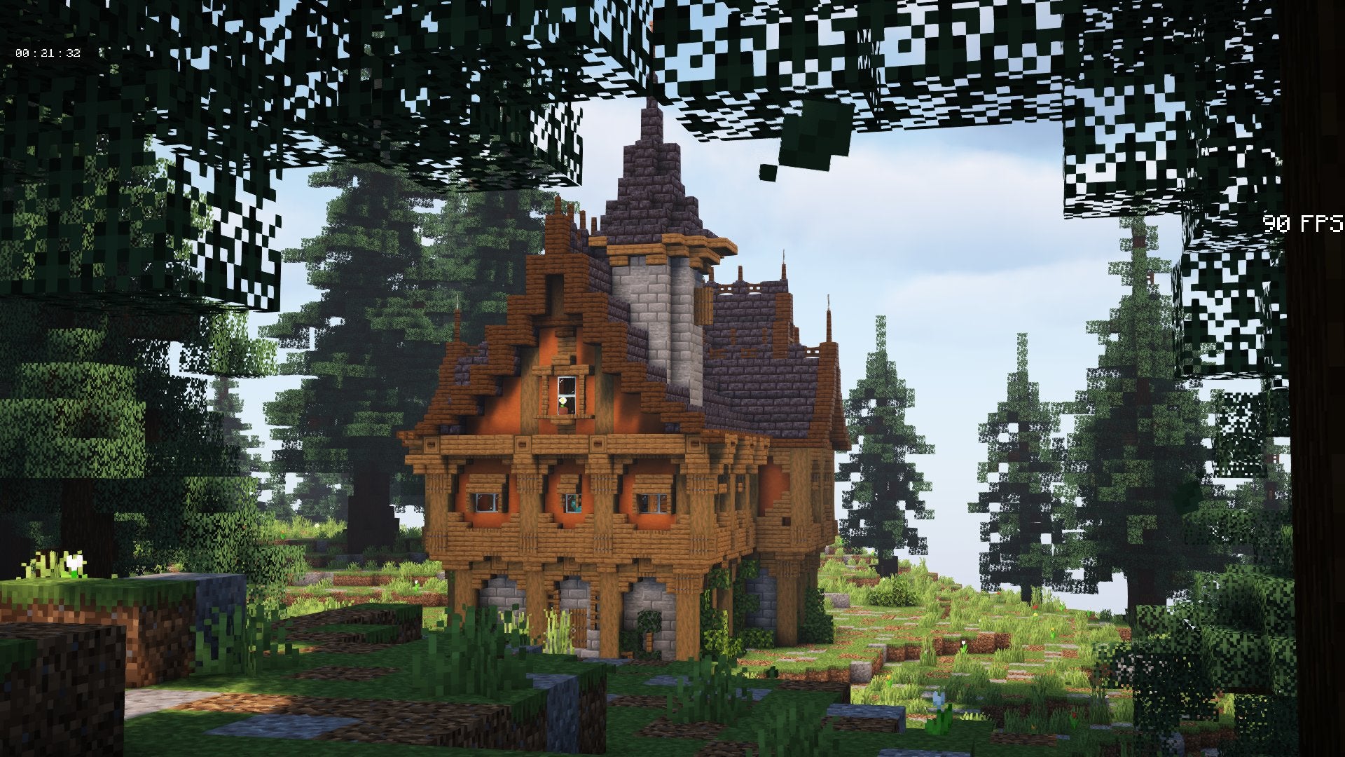 Medieval Mansion with interior