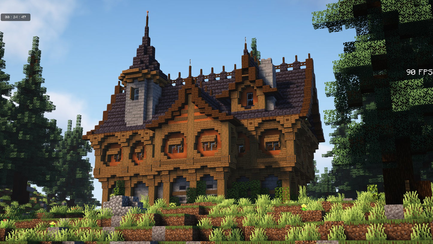 Medieval Mansion with interior