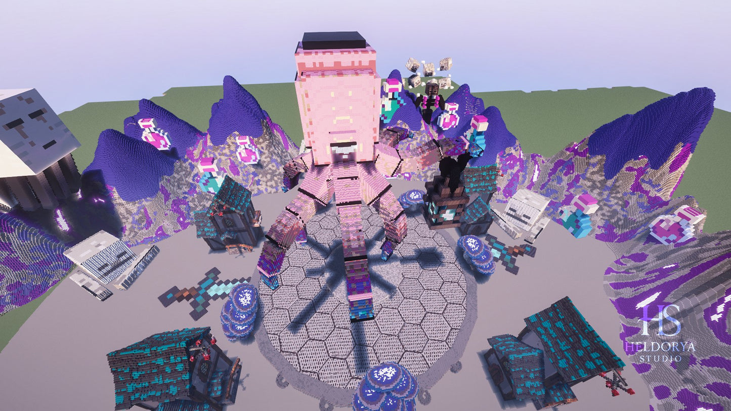 Giant Octopus Purple Monument Arena