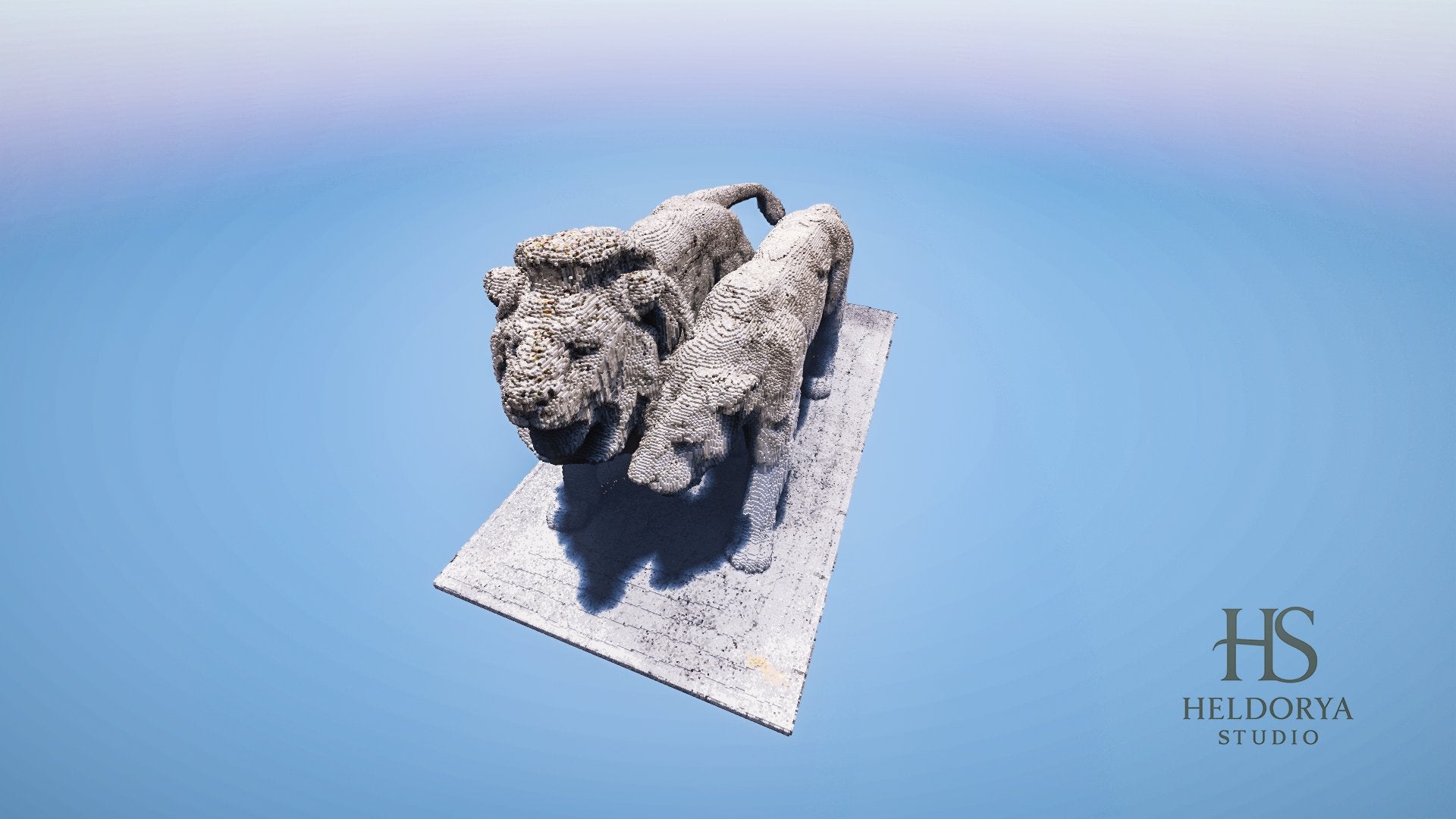 Lion and Lioness Realistic Statue | Sculpture
