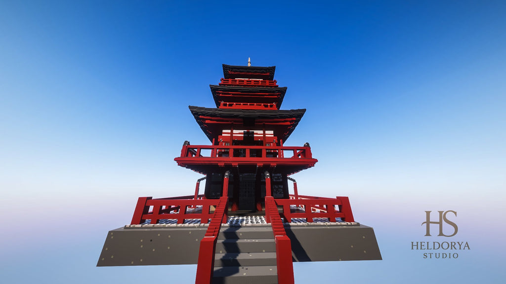 Japanese Temple | Pagoda - Realistic (BIG) - Heldorya Studio