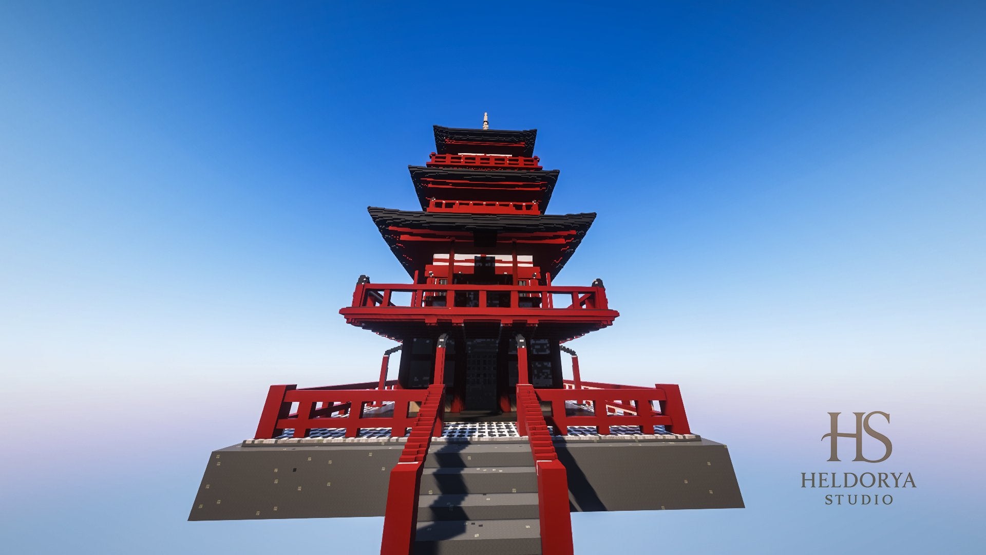 Japanese Temple | Pagoda - Realistic (BIG) - Heldorya Studio