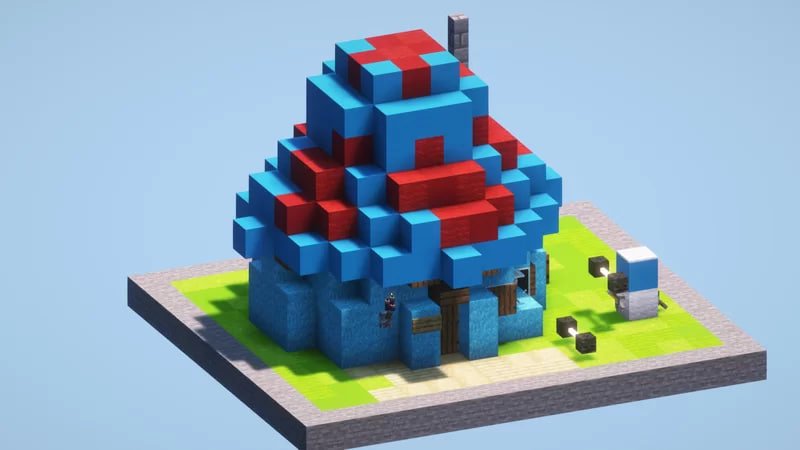 Hefty Smurf House