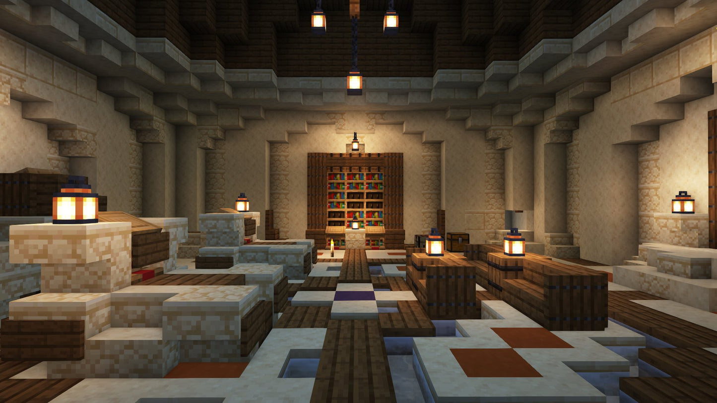 Minecraft desert castle temple (with interior!)