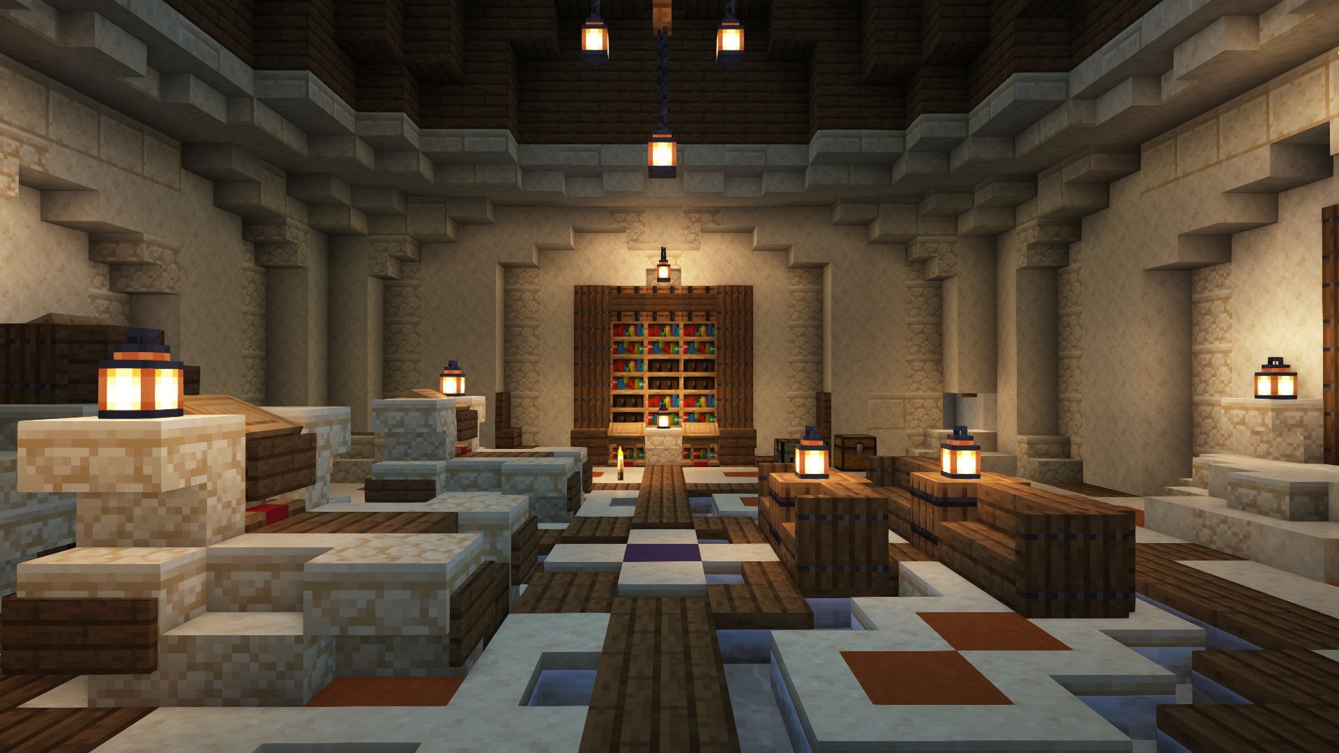 Minecraft desert castle temple (with interior!)