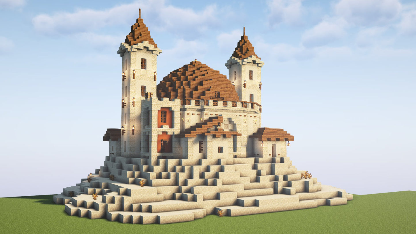Minecraft desert castle temple (with interior!)