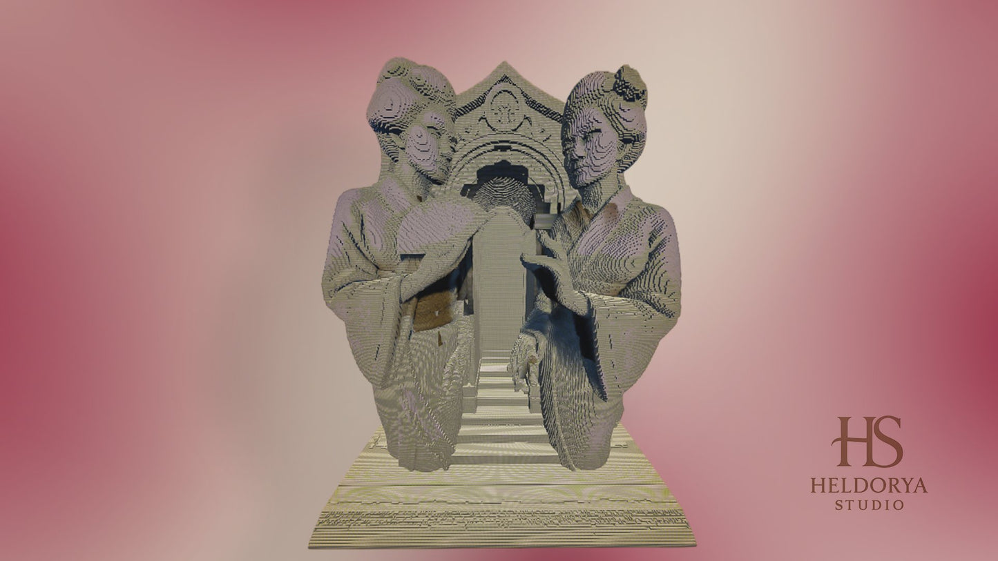 Japanese Epic Monument - Geishas