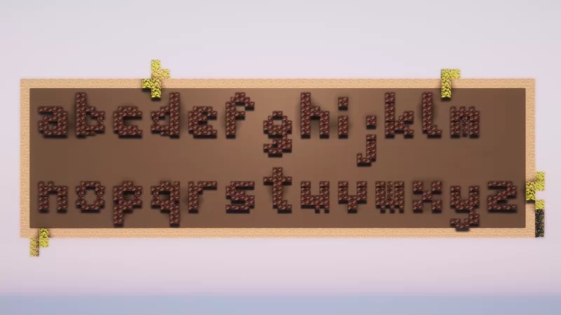 Minecraft Font Alphabet – Abfielder Premium Minecraft Downloads