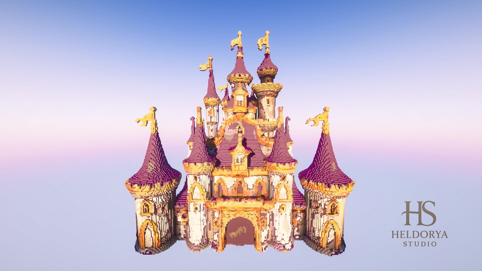 Beautiful Purple Castle - Fantasy – Abfielder Premium Minecraft Downloads