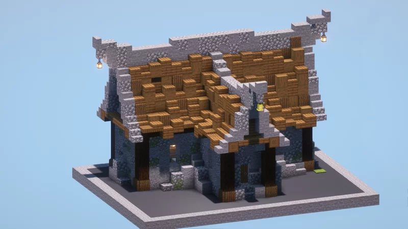 Medieval House - Variant 4 – Abfielder Premium Minecraft Downloads