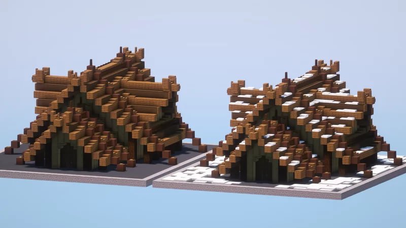 Viking Houses - Variant 2 – Abfielder Premium Minecraft Downloads
