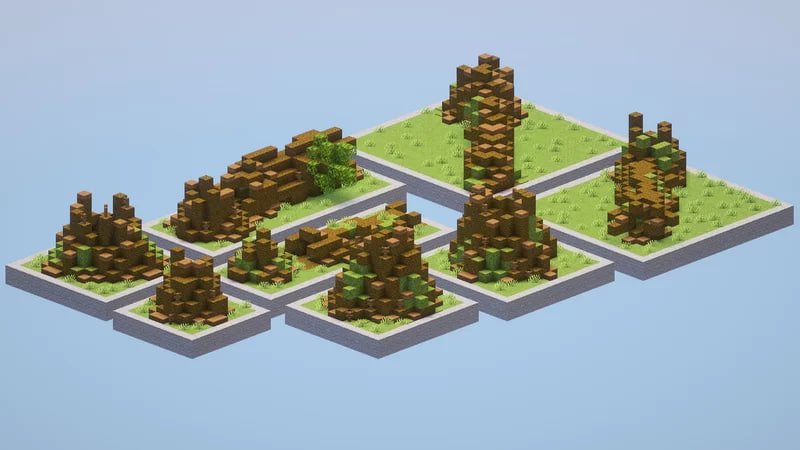 Custom Jungle Fallen Trees Pack – Abfielder Premium Minecraft Downloads