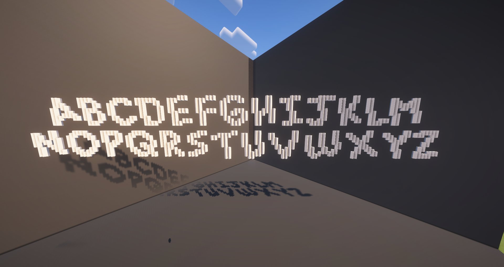 Slanted Letters | Minecraft Alphabet Asset Pack – Abfielder Premium ...